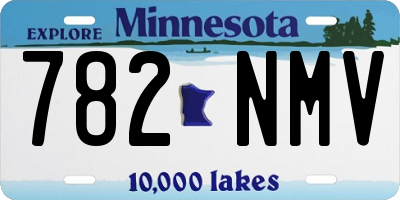 MN license plate 782NMV