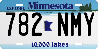 MN license plate 782NMY