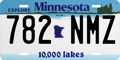 MN license plate 782NMZ