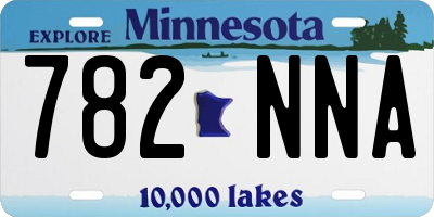 MN license plate 782NNA