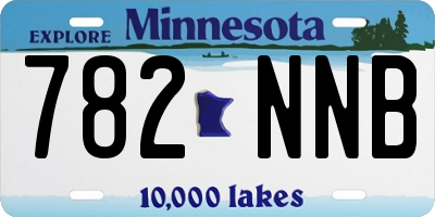 MN license plate 782NNB