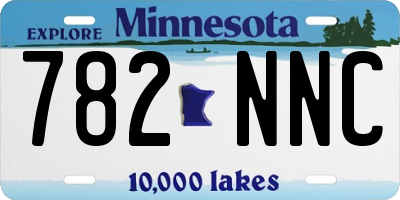 MN license plate 782NNC