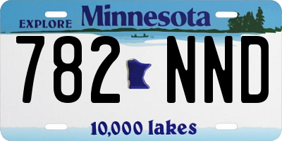 MN license plate 782NND