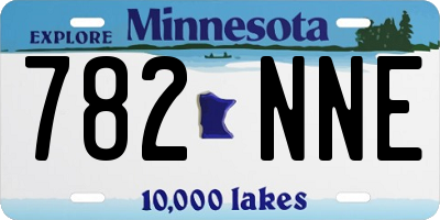 MN license plate 782NNE