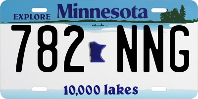 MN license plate 782NNG