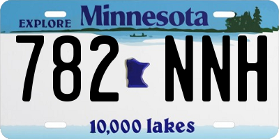 MN license plate 782NNH