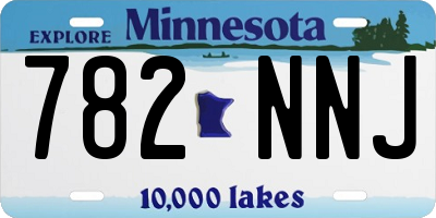 MN license plate 782NNJ