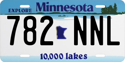 MN license plate 782NNL