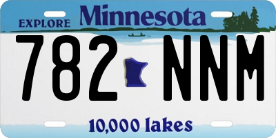 MN license plate 782NNM
