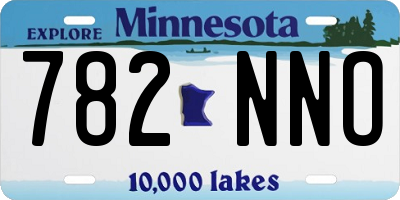 MN license plate 782NNO