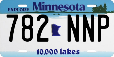 MN license plate 782NNP