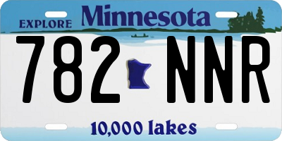 MN license plate 782NNR