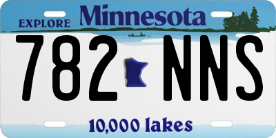 MN license plate 782NNS