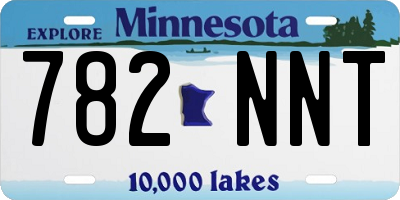 MN license plate 782NNT