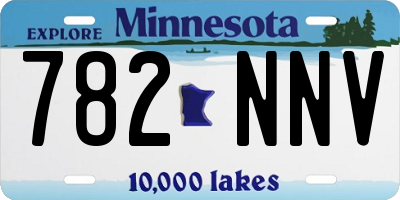 MN license plate 782NNV
