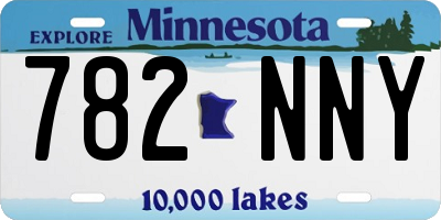 MN license plate 782NNY