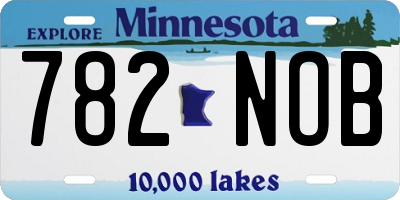 MN license plate 782NOB