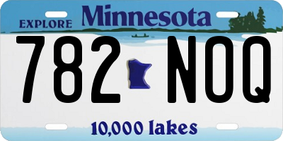MN license plate 782NOQ