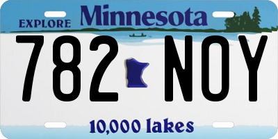 MN license plate 782NOY