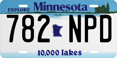 MN license plate 782NPD