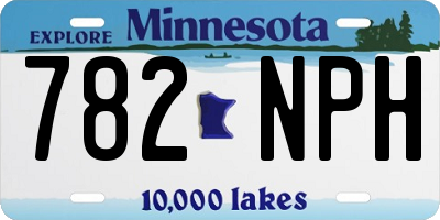 MN license plate 782NPH