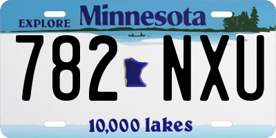 MN license plate 782NXU
