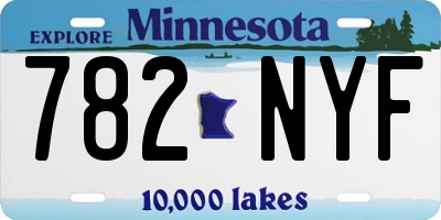 MN license plate 782NYF