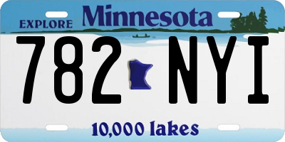 MN license plate 782NYI