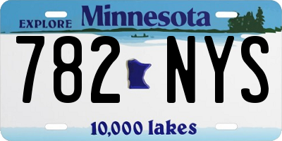 MN license plate 782NYS