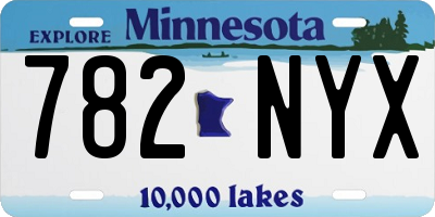 MN license plate 782NYX