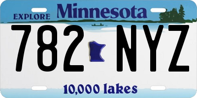 MN license plate 782NYZ