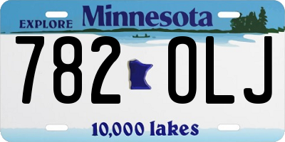 MN license plate 782OLJ