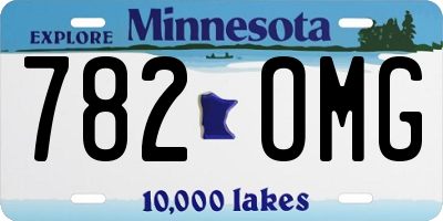 MN license plate 782OMG