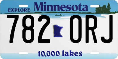 MN license plate 782ORJ