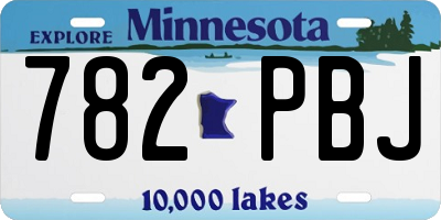 MN license plate 782PBJ