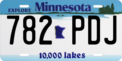 MN license plate 782PDJ