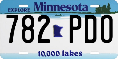 MN license plate 782PDO
