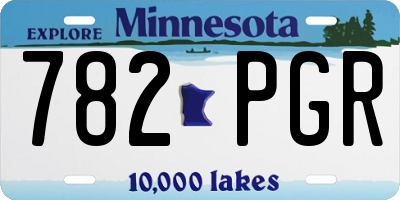 MN license plate 782PGR