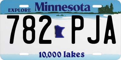 MN license plate 782PJA