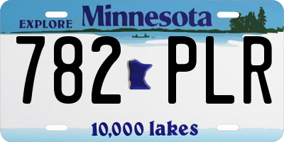 MN license plate 782PLR