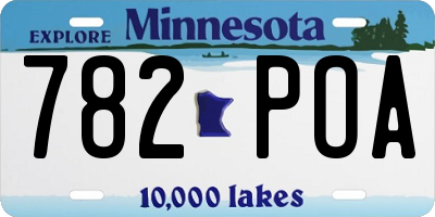 MN license plate 782POA