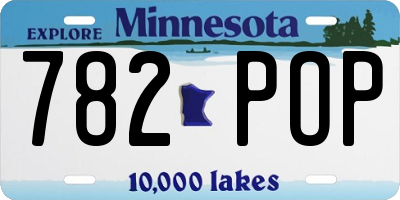 MN license plate 782POP