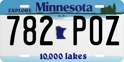 MN license plate 782POZ