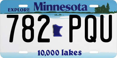 MN license plate 782PQU