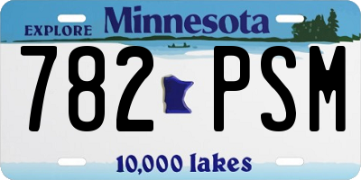 MN license plate 782PSM