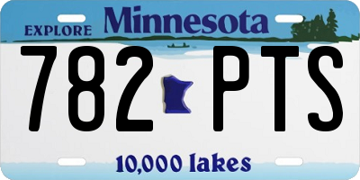 MN license plate 782PTS