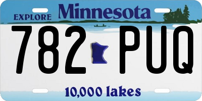 MN license plate 782PUQ