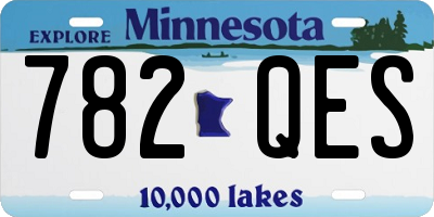 MN license plate 782QES