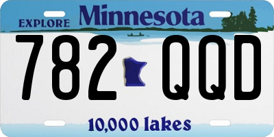 MN license plate 782QQD