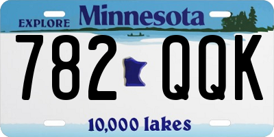 MN license plate 782QQK